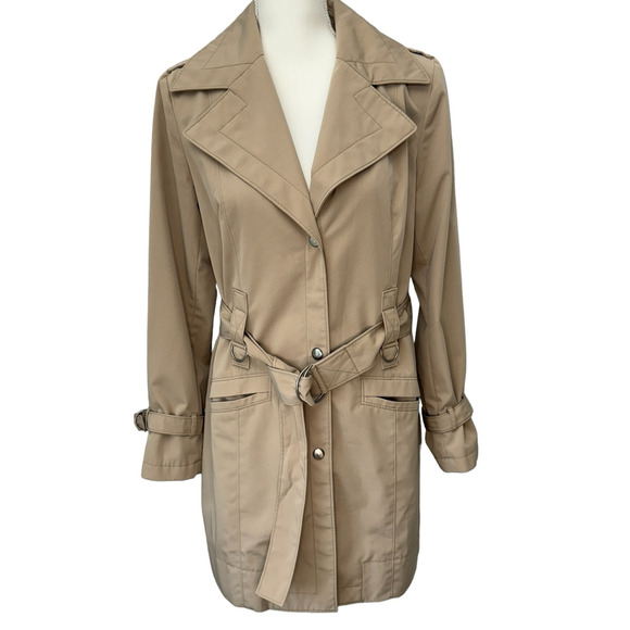 NEW YORK & COMPANY Trench Coat Size Small Classic - Picture 1 of 11